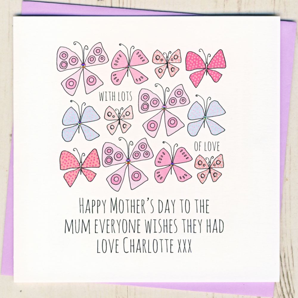 Personalised 'Wonderfful Mum' Mother's Day Card