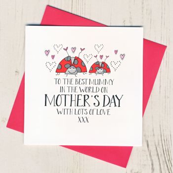 Ladybirds Mother's Day Card