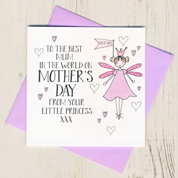 Little Princess Mother's Day Card