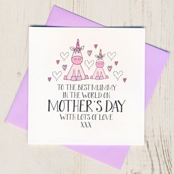 Unicorn Mother's Day Card