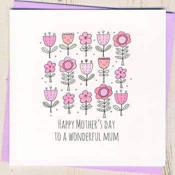 Wonderful Mum Mother's Day Card