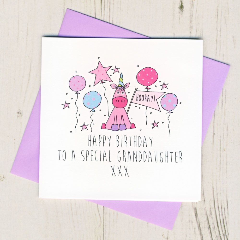 <!-- 001 -->Happy Birthday Granddaughter Unicorn