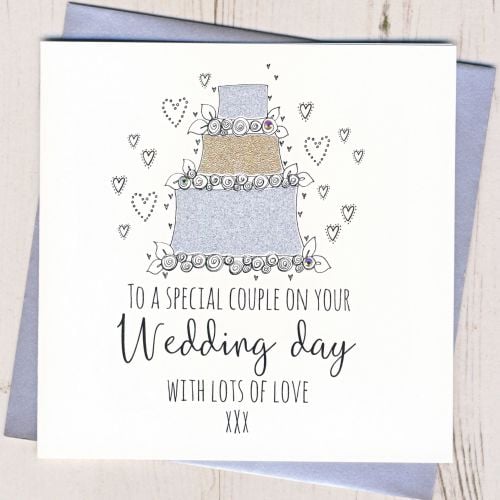 <!-- 001 -->Wedding Cake Card