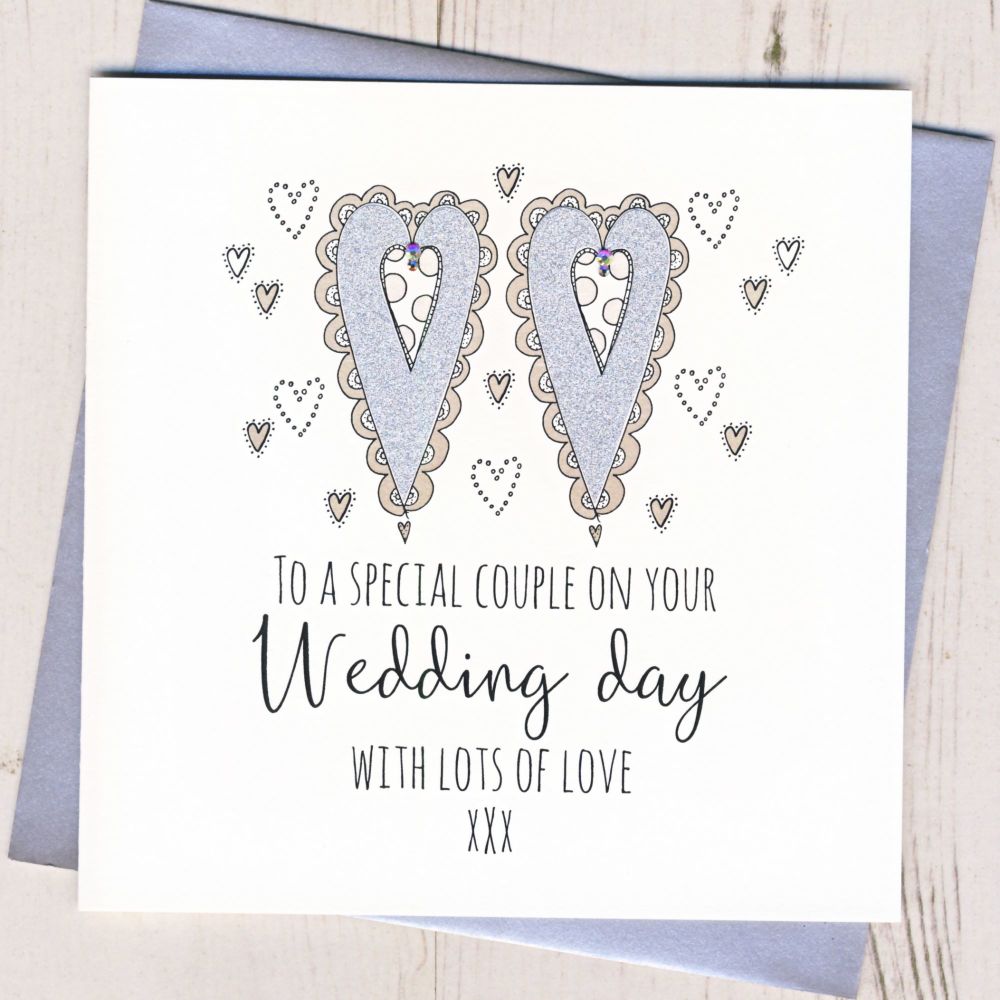 <!-- 001 -->Wedding Hearts Card