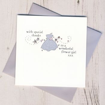 Flower Girl Thank You Card