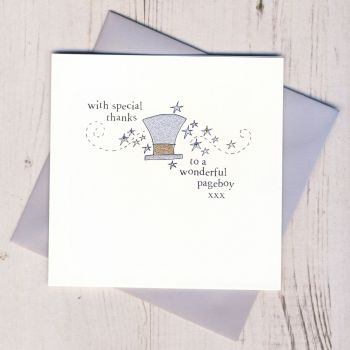 Page Boy Thank You Card