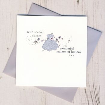 Matron of Honour Thank You Card