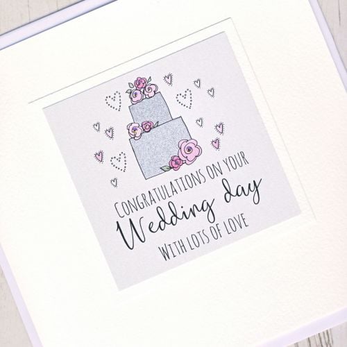 <!-- 001 -->Large Wedding Cake Card