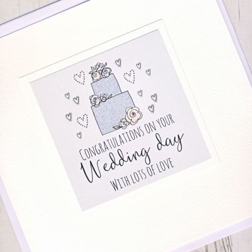 <!-- 001 -->Large Wedding Cake Card