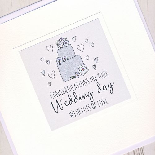 <!-- 001 -->Large Wedding Cake Card