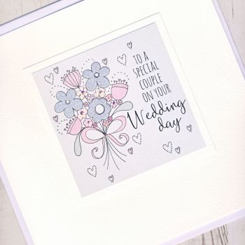 Large Wedding Flowers Card