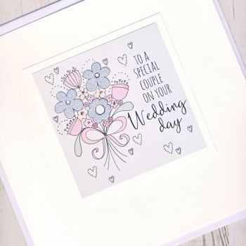Large Wedding Flowers Card