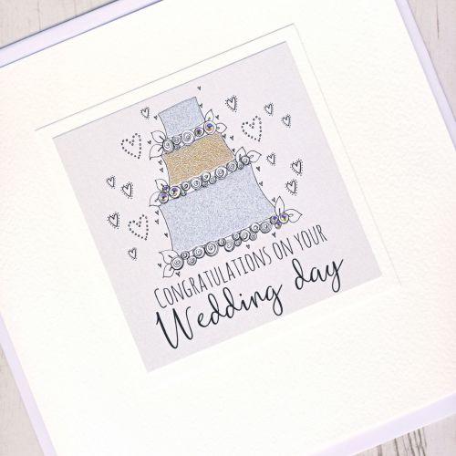 <!-- 001 -->Large Wedding Cake Card