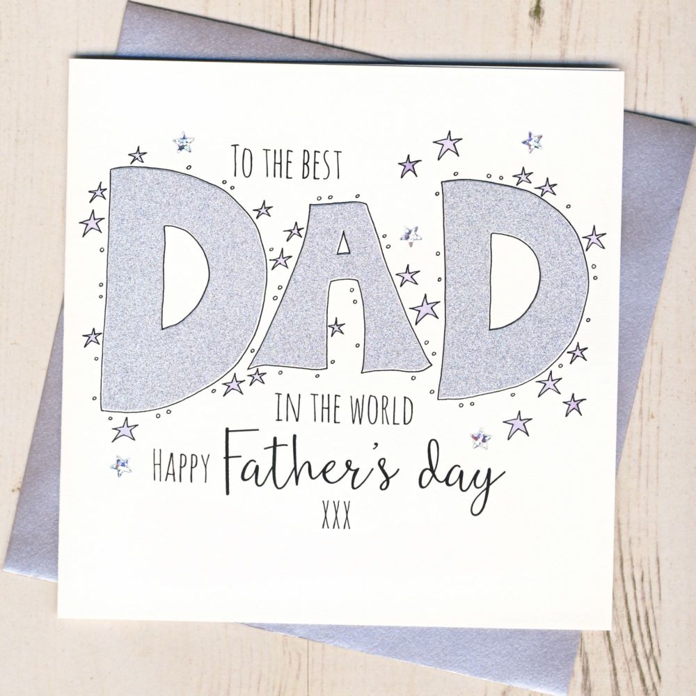 <!-- 001 -->Glittery Dad Father's Day Card 