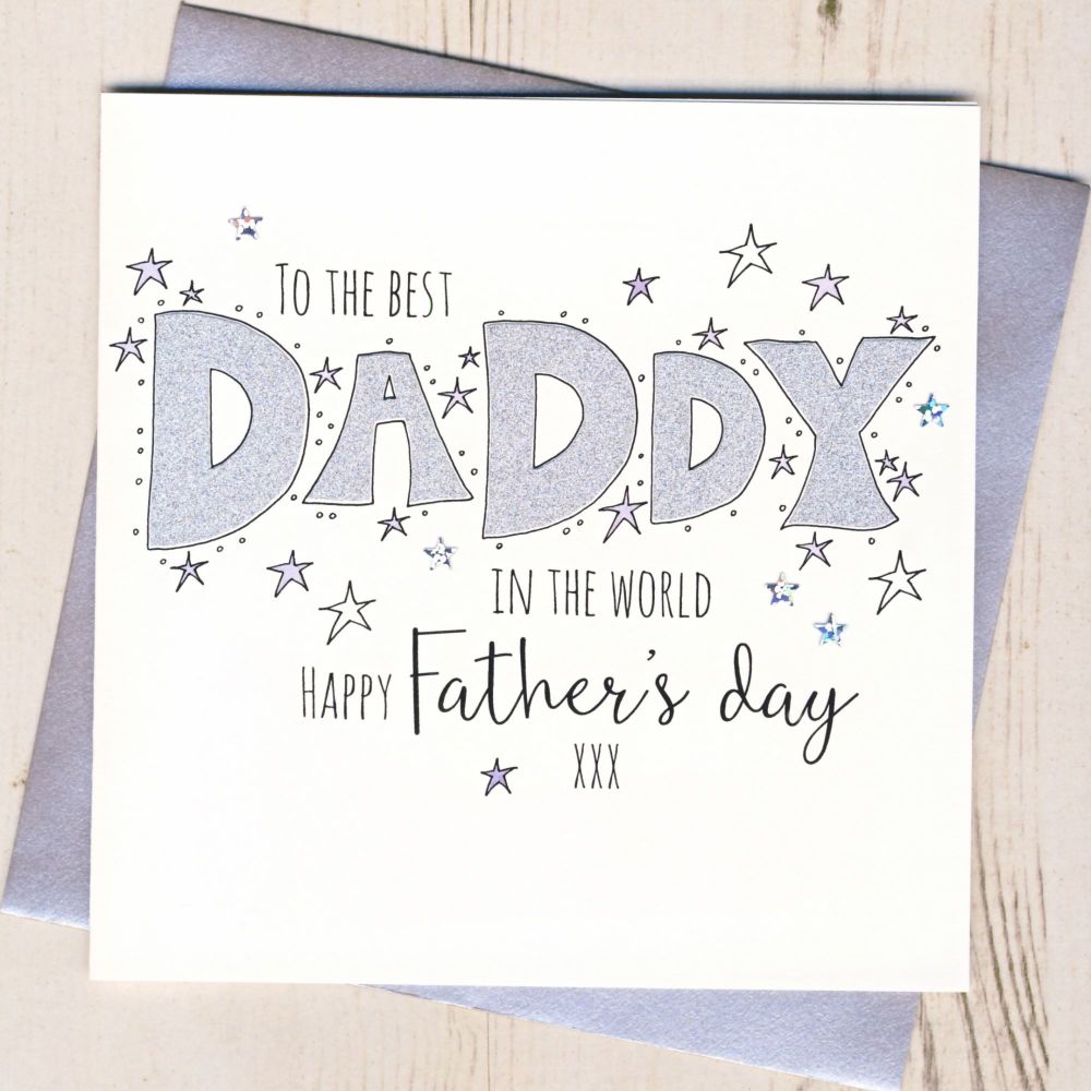 <!-- 001 -->Glittery Daddy Father's Day Card 