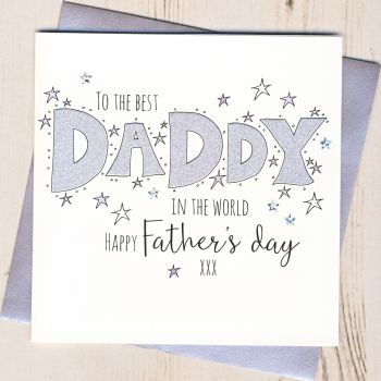 Glittery Daddy Father's Day Card 