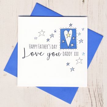 Love You Daddy Father's Day Card 