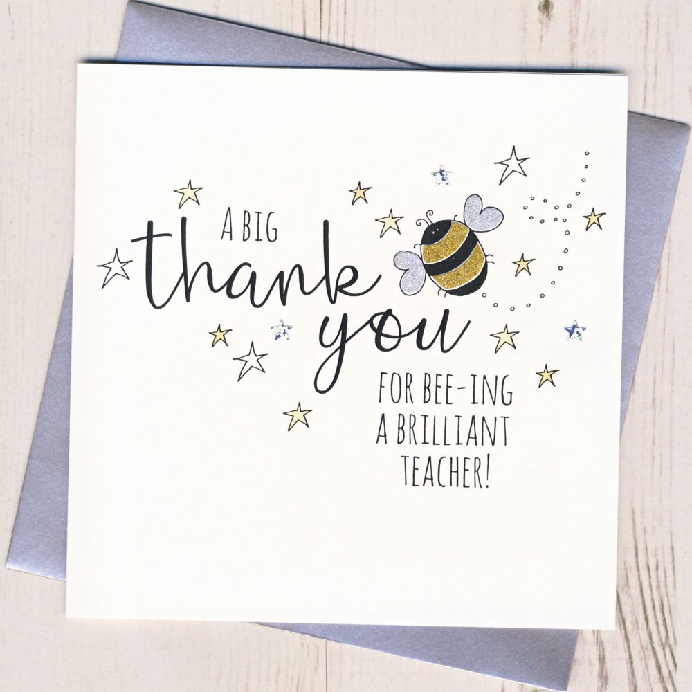 Bee Teacher Thank You Card