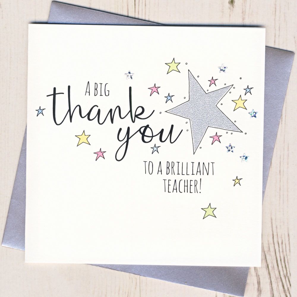 <!-- 003 -->Star Teacher Thank You Card