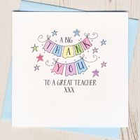 <!-- 004 -->A Big Thank You Teacher Card