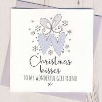 <!-- 008 -->Glittery Girlfriend Christmas Card