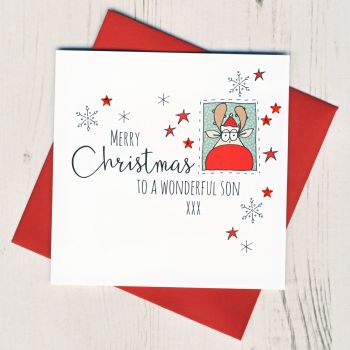 To A Wonderful Son Christmas Card