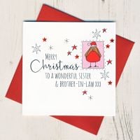 <!-- 009-->Sister & Brother in Law or Partner Christmas Card