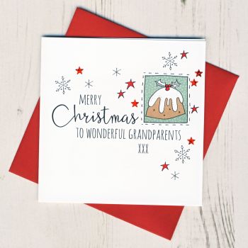 To Wonderful Grandparents Christmas Card