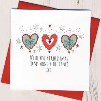 To A Wonderful Fiance Christmas Card