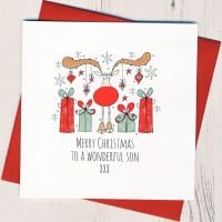 <!-- 022-->To A Wonderful Son Christmas Card