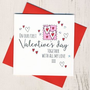 First Valentines Day Together Card