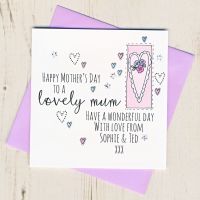 <!-- 018 -->Personalised Mother's Day Heart Card