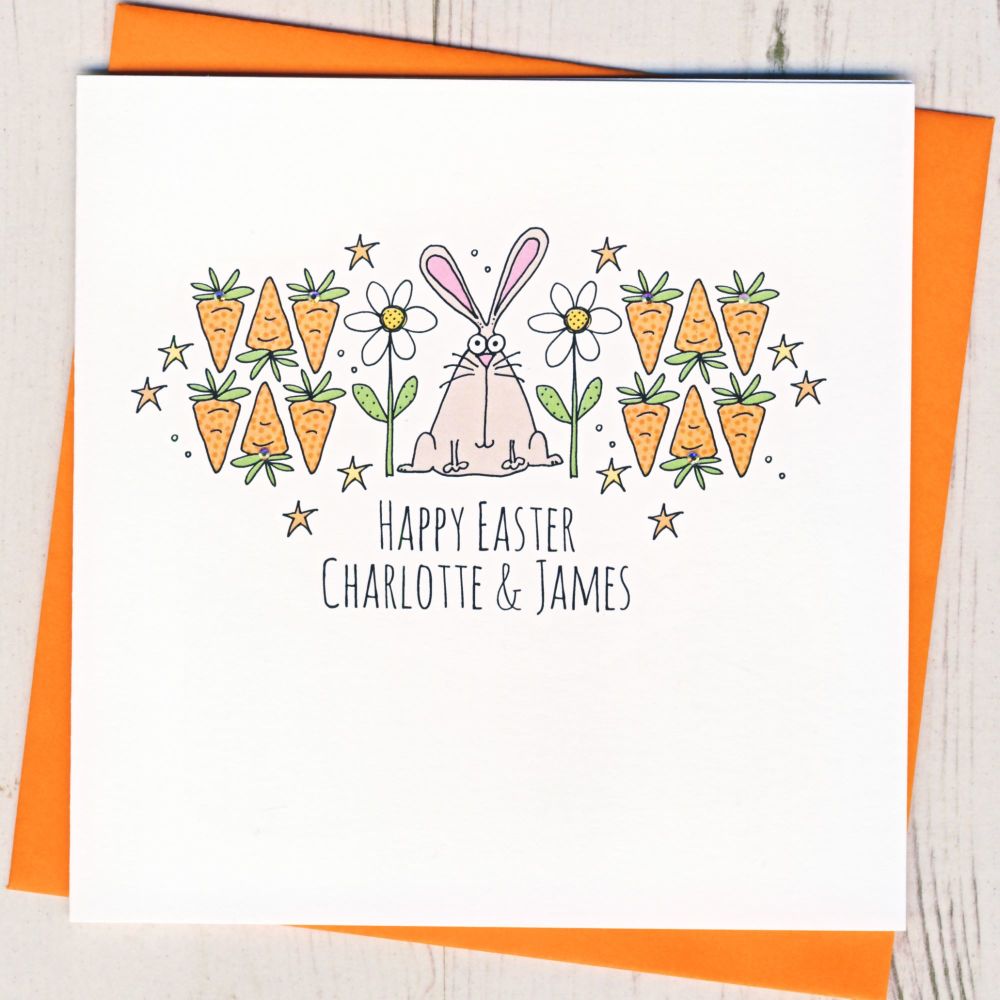 <!-- 001 -->Personalised Easter Bunny Card