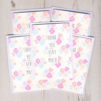 <!-- 003 -->Pack of Mini Flowery Thank You Cards
