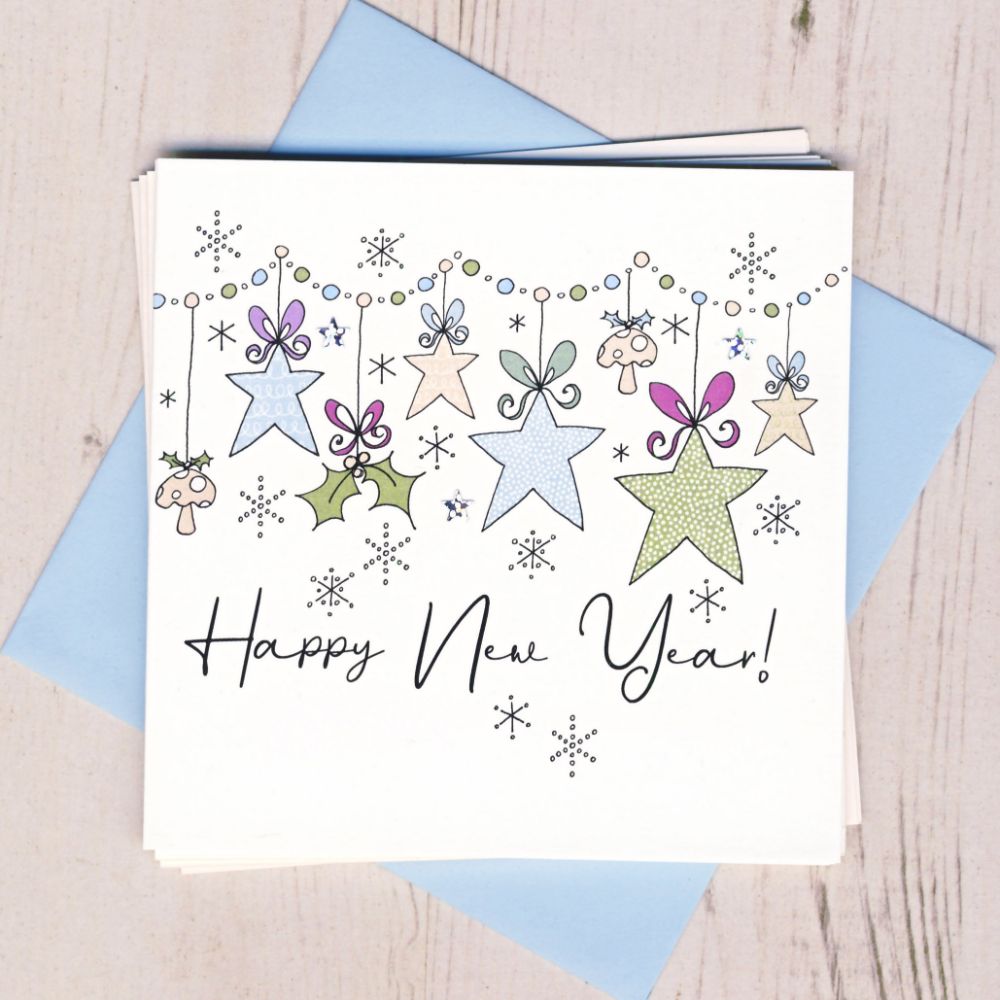 Pack of Five Happy New Year Cards
