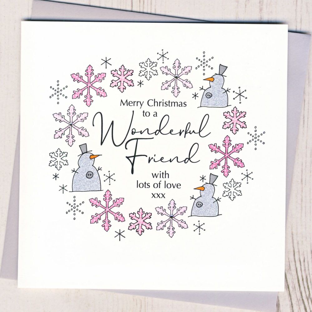 Wonderful Friend Christmas Card