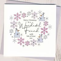 <!-- 008-->Wonderful Friend Christmas Card