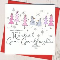 <!-- 011--> Great-Granddaughter Christmas Card
