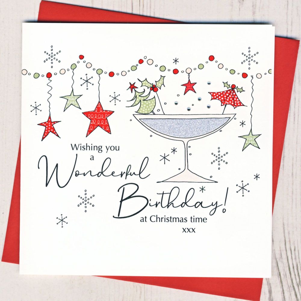 Handmade Christmas Birthday Card Handmade Christmas Birthday Card