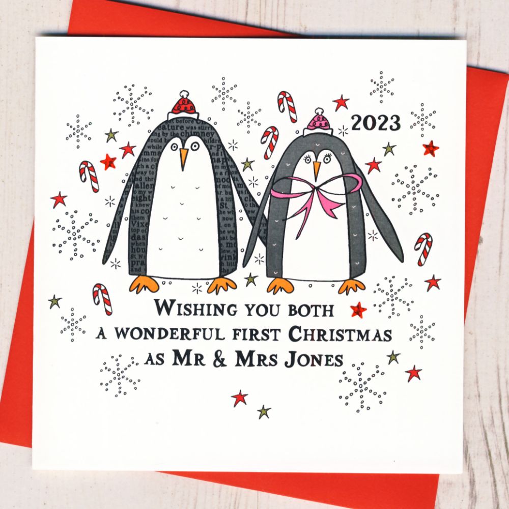 <!-- 003-->Personalised 1st Christmas As Mr & Mrs