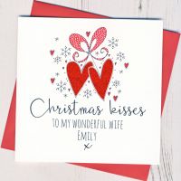 Personalised  Christmas Kisses Card