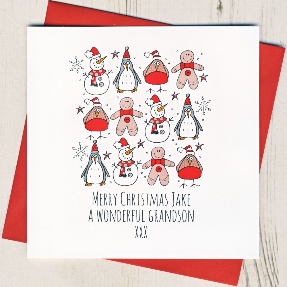  Personalised Merry Christmas Characters