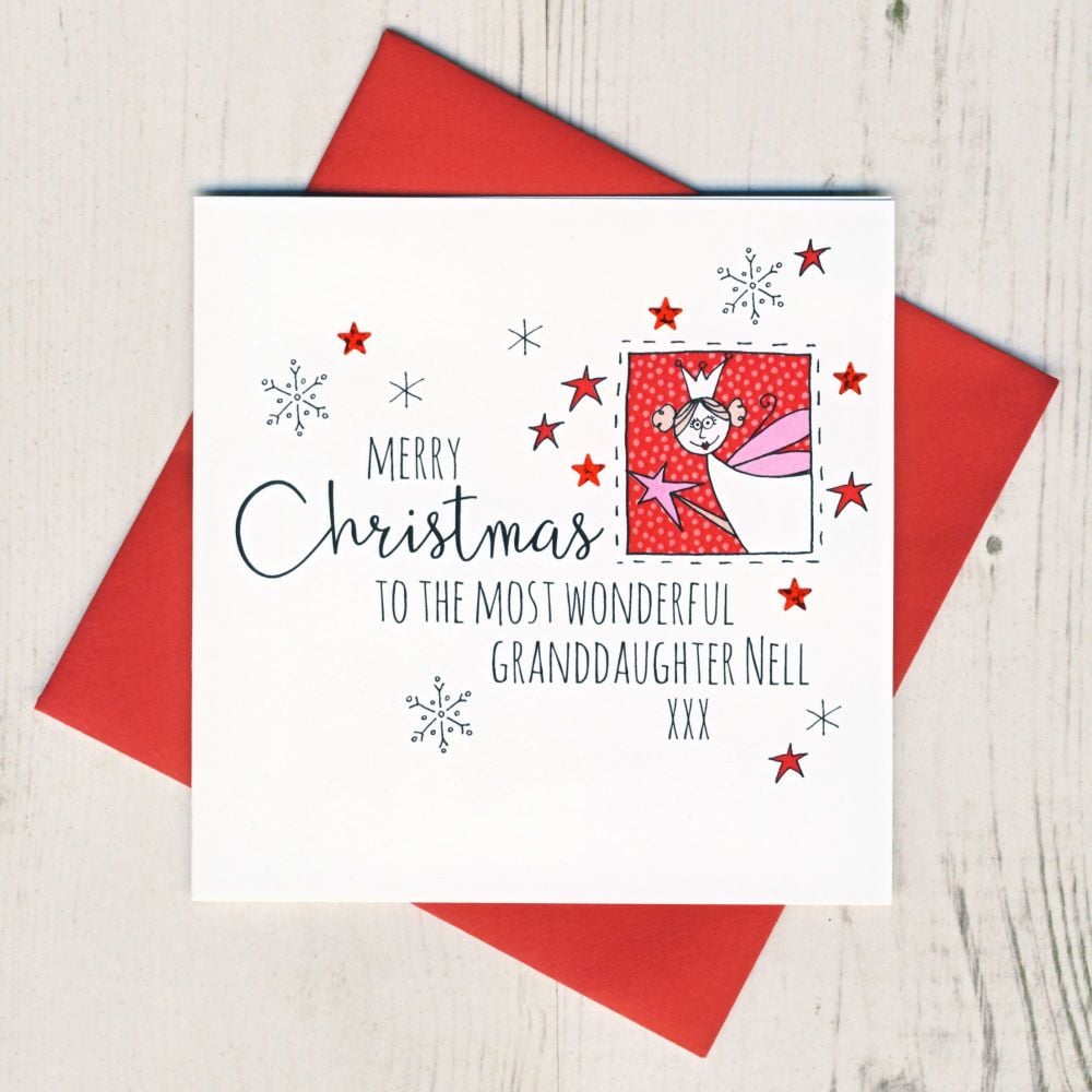 <!-- 003-->Personalised Fairy Christmas Card
