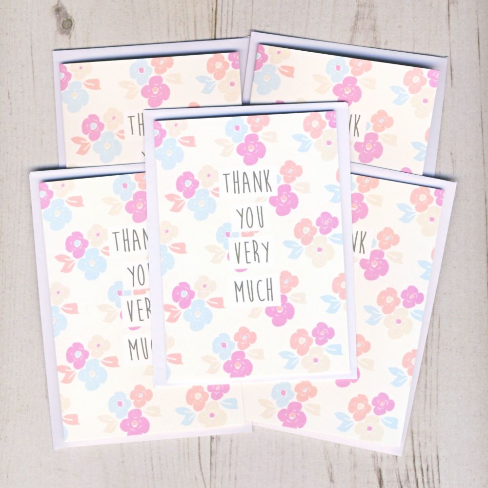 SPECIAL OFFER Two Packs of Five Mini Thank You Cards