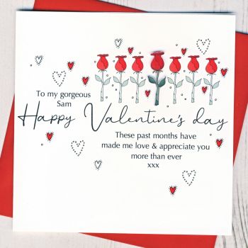Personalised Happy Valentines Day Card