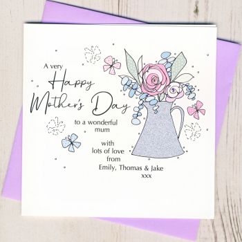 Personalised Happy Mother's Day To A Wonderful Mum Card