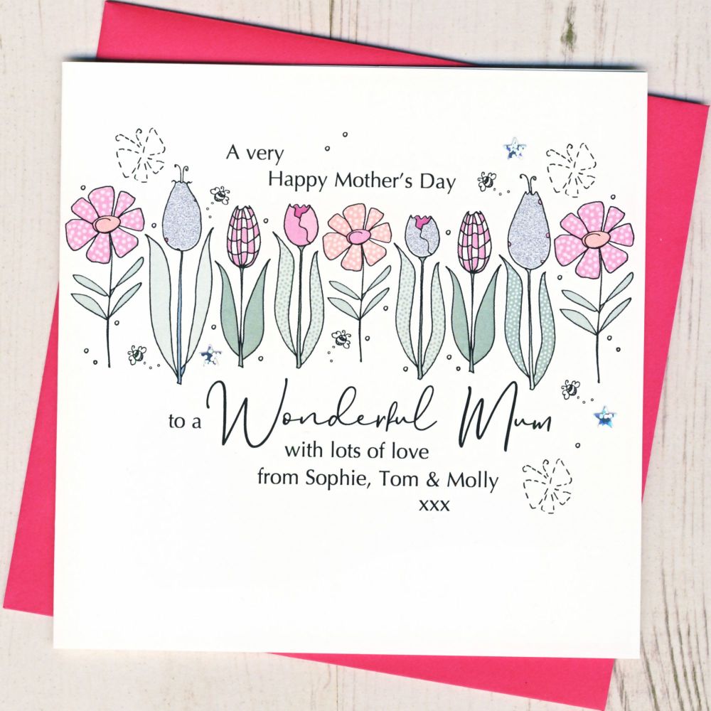 <!-- 001 -->Personalised Happy Mother's Day To A Wonderful Mum Card