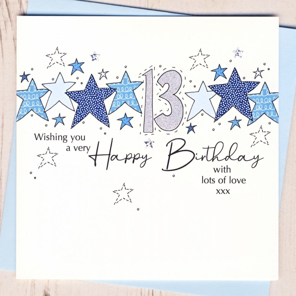 <!-- 001 -->Starry 13th Birthday Card