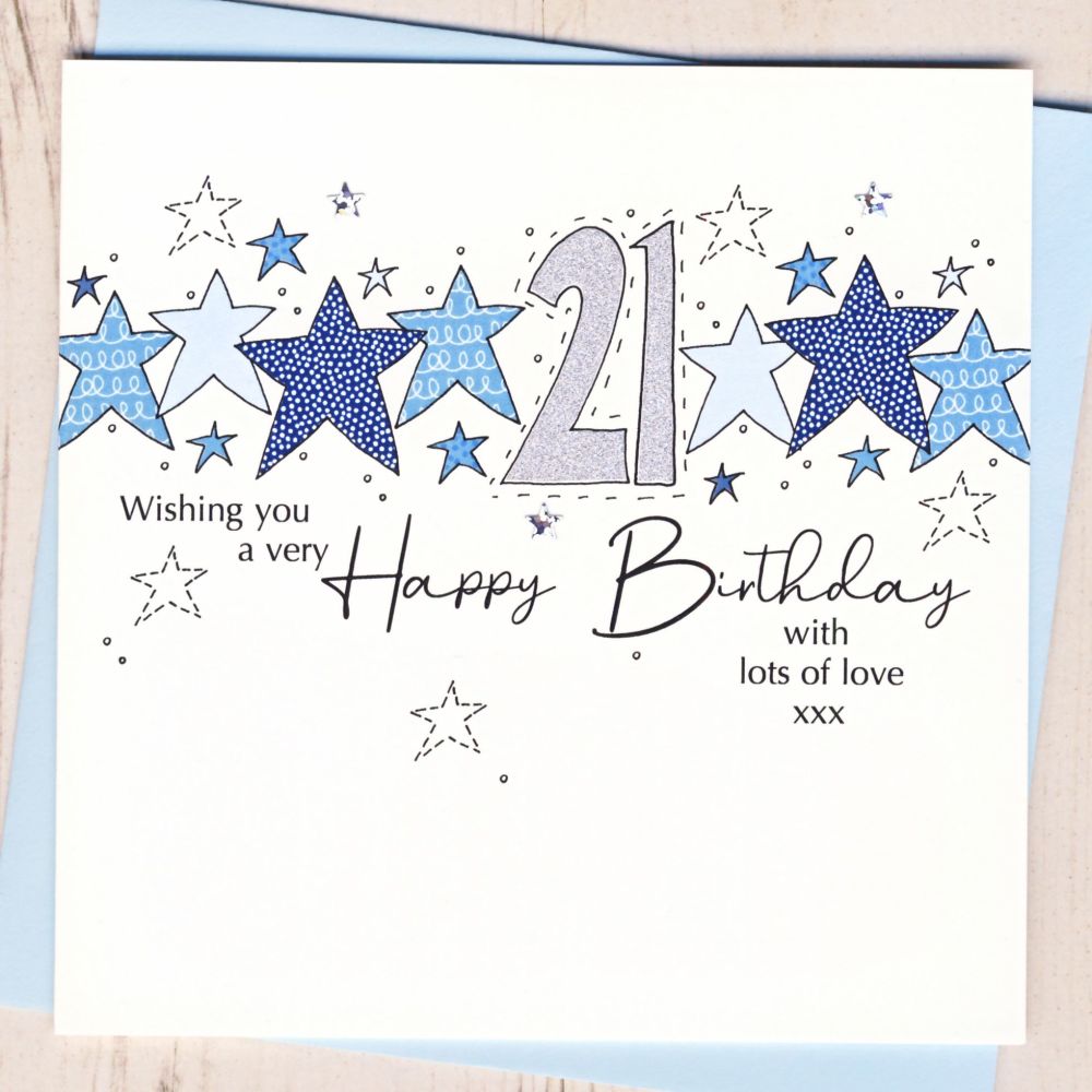 <!-- 000 -->Starry 21st Birthday Card