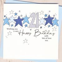 <!-- 009 -->Starry 21st Birthday Card